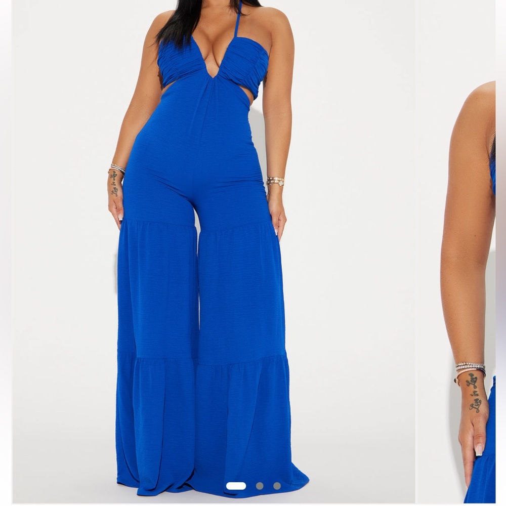 Fashion Nova Royal Blue Jumpsuit